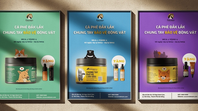 Thiết kế poster sản phẩm thương hiệu Cocoon