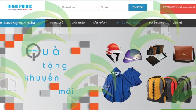 Thiết kế website Cty Hồng Phước