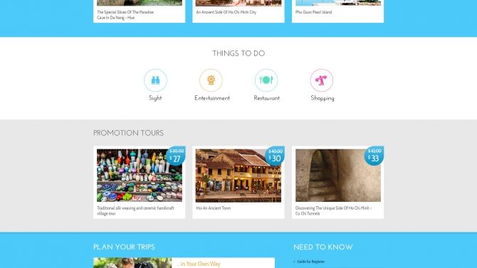 Thiết kế website du lịch