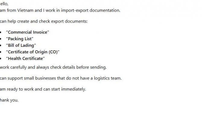 Import Export Documentation