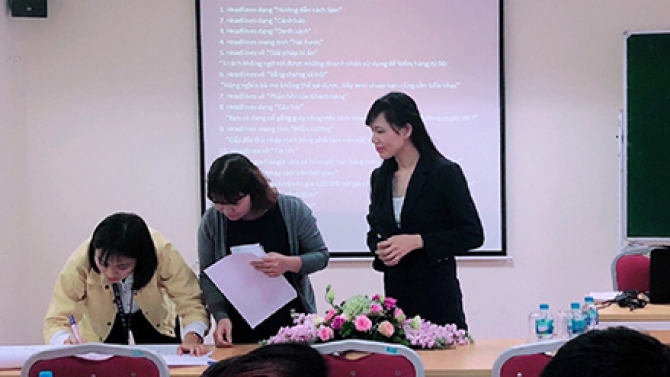 Đ&agrave;o tạo Quảng c&aacute;o cho Học Viện Phụ Nữ Việt Nam