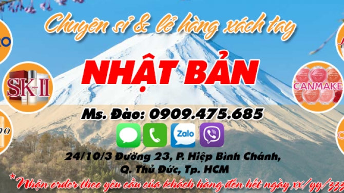 thiết kế cover facebook x&aacute;ch tay nhật bản
