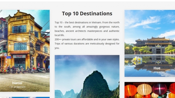 Thiết kế website về du lịch