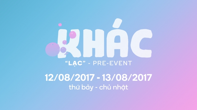 Thiết kế banner,poster cho KH&Aacute;C Project (Pre-event)