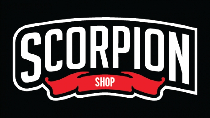 Thiết kế logo cho shop quần &aacute;o thời trang Scorpion
