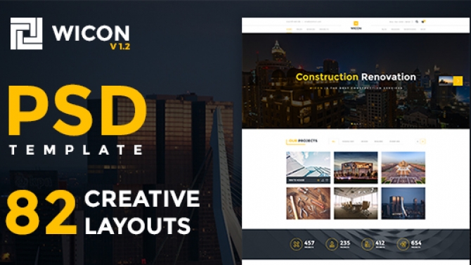 Wicon: website về construction company