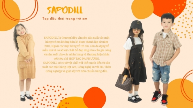 Stylist cho thương hiệu thời trang trẻ em Sapodill