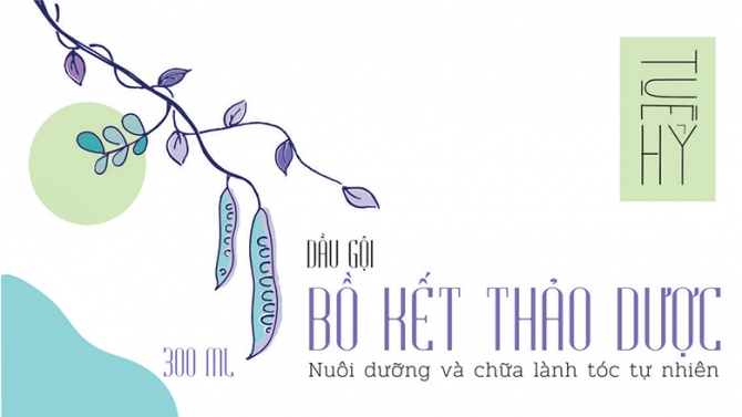 Nh&atilde;n Hiệu Dầu Gội Thảo Dược Tuệ Hỷ