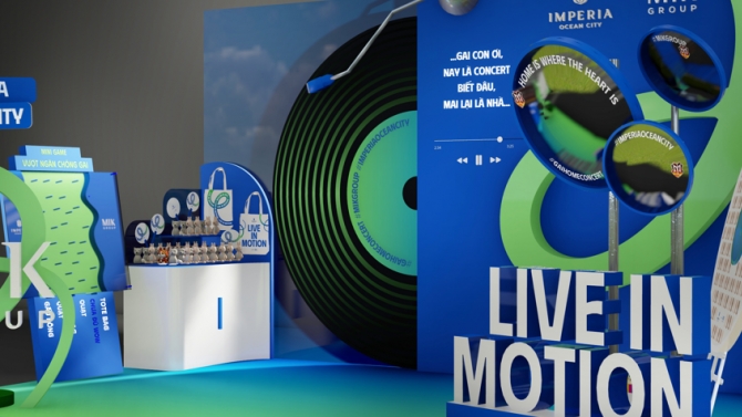 Thiết kế 3D Booth IOC trong Gai Home Concert 2026 - Anh trai vượt ng&agrave;n ch&ocirc;ng gai.