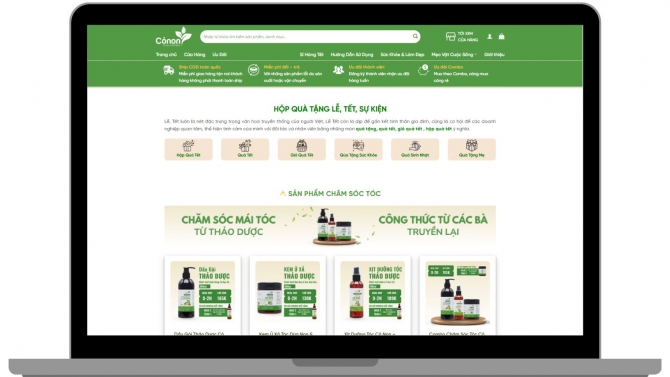 Website Mỹ Phẩm Thi&ecirc;n Nhi&ecirc;n