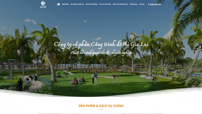 Thiết kế x&acirc;y dựng website Gucco