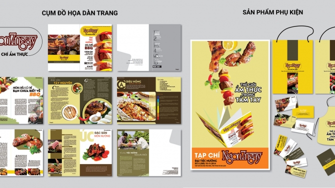 thiết kế tạp ch&iacute; Ngon 7 Ng&agrave;y