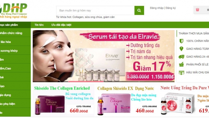 Thiết kế website Hangngoainhap.com