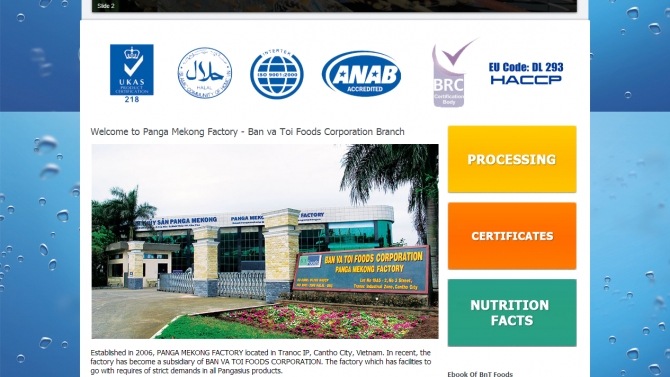 Thiết kế website Pangamekong