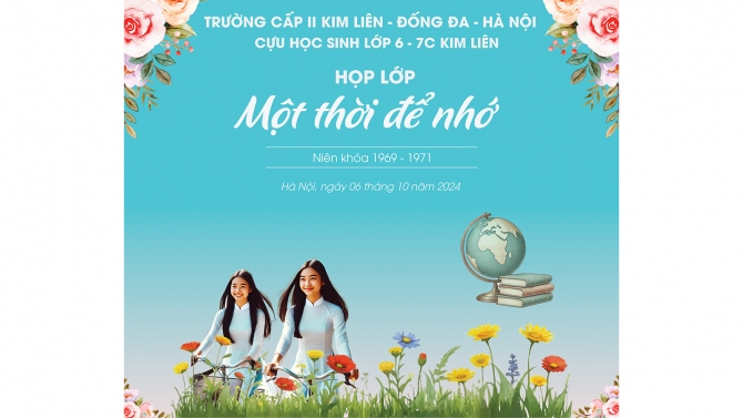 Thiết kế Backdrop Kỷ niệm trường