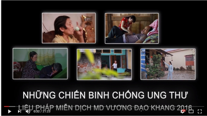L&agrave;m phim giới thiệu sản phẩm thuốc Miễn dịch Vương Đạo Khang