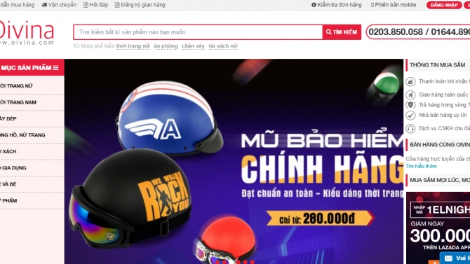 Thiết kế v&agrave; code website TMĐT http://oivina.com/