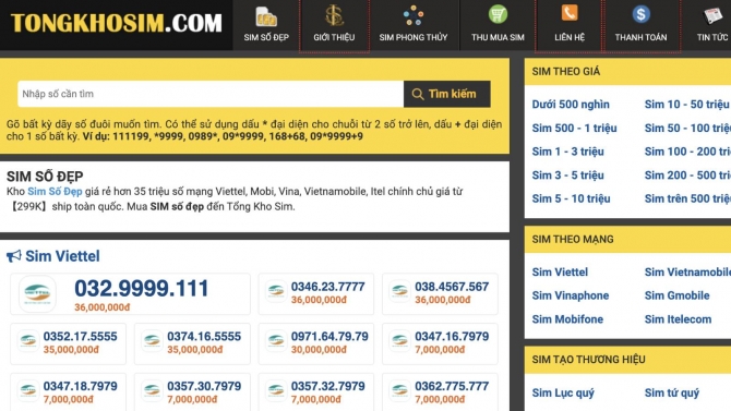 Viết b&agrave;i chuẩn SEO cho mảng Sim Số