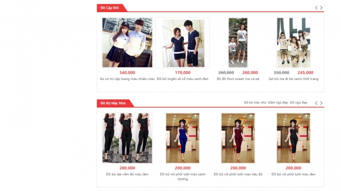 Website TMĐT shopvinhvien.com