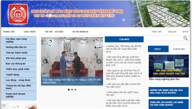 Dự &aacute;n website, trang th&ocirc;ng tin điện tử