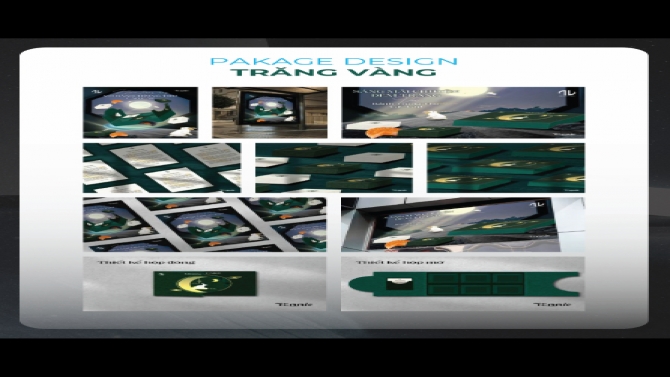 Thiết kế bao b&igrave; Trăng V&agrave;ng