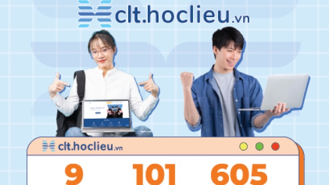 Poster Cổng luyện thi cho học sinh - hoclieu.vn