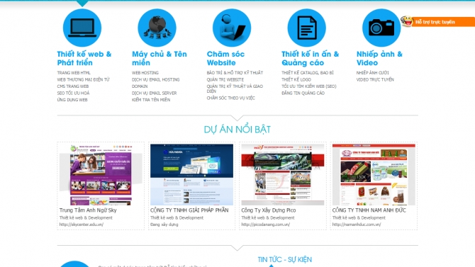 THIẾT KẾ WEBSITE DANATECH