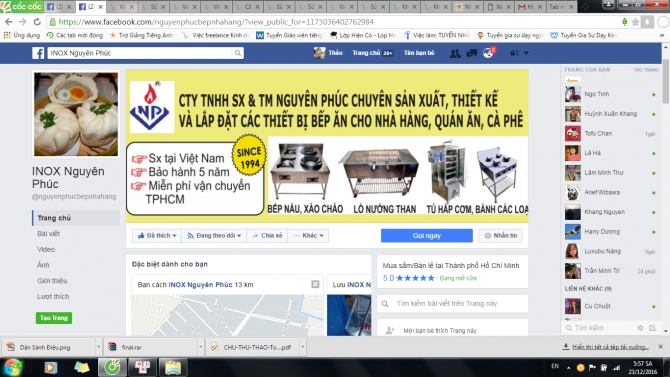 Thiết kế v&agrave; quản l&yacute; trang fanpage