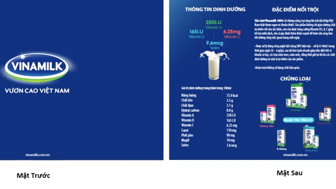 Thiết kế Brochure Vinamilk