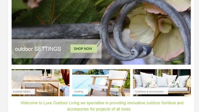 Luxe outdoor living