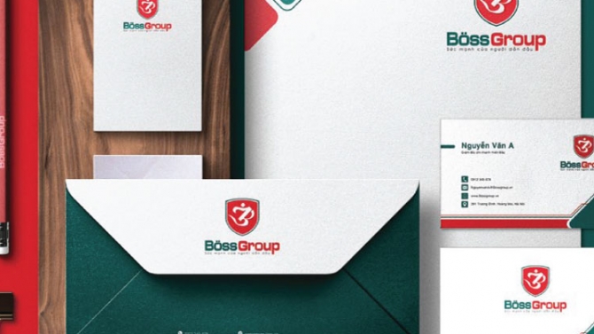 Thiết kế bộ nhận diện thương hiệu - Tập đo&agrave;n Bossgroup