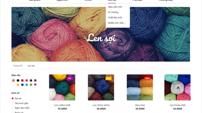 Front-end & Thiết kế website Linhhandmade