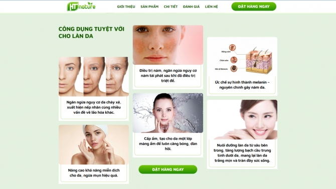 Thiết kế Landing Page Mỹ phẩm 02
