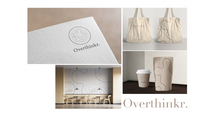 Thiết kế bộ nhận diện thương hiệu Overthinkr.