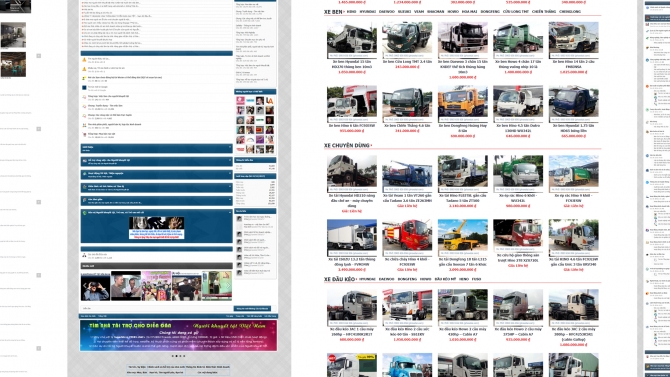 Một số mẫu thiết kế website Wordpress, Diễn đ&agrave;n Xenforo, Thương mại điện tử, Portfolio...