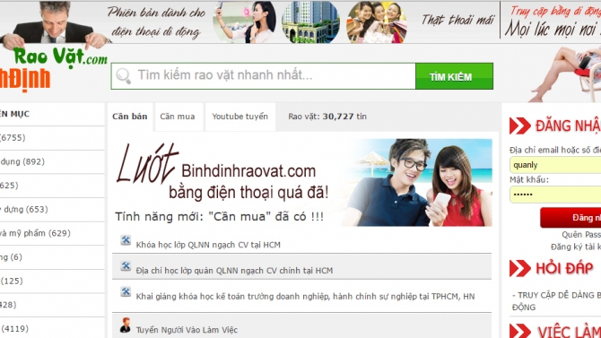 Binh dinh rao vat