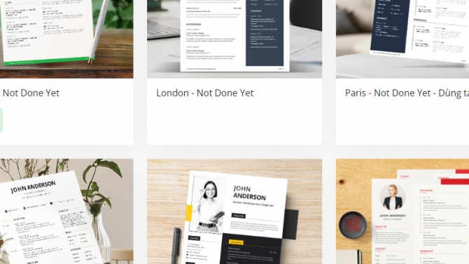 Website tạo dựng CV cho người dùng