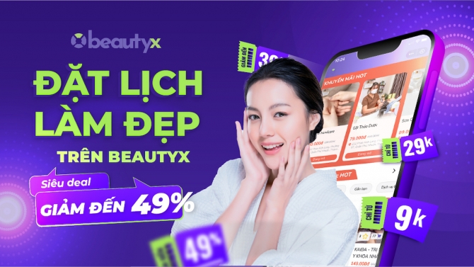 【BeautyX】- App đặt lịch l&agrave;m đẹp online với nhiều địa điểm uy t&iacute;n gần bạn - BEAUTYX