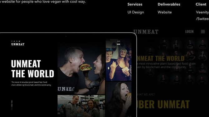 Vegan community Website