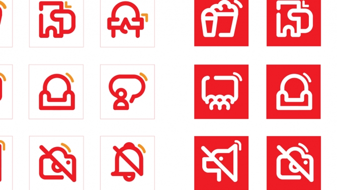 Hệ thống đồ họa t&iacute;n hiệu rạp CGV