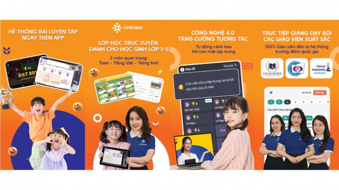 Ph&aacute;t triển App Uniclass: Học Online Lớp 1-5