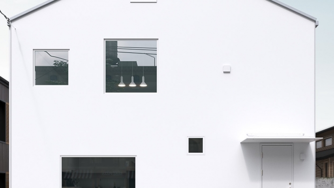 Render v&agrave; Dựng model 3d Nh&agrave; của Ng&ocirc;i nh&agrave; của MUJI tại Takarazuka tỉnh Hyogo