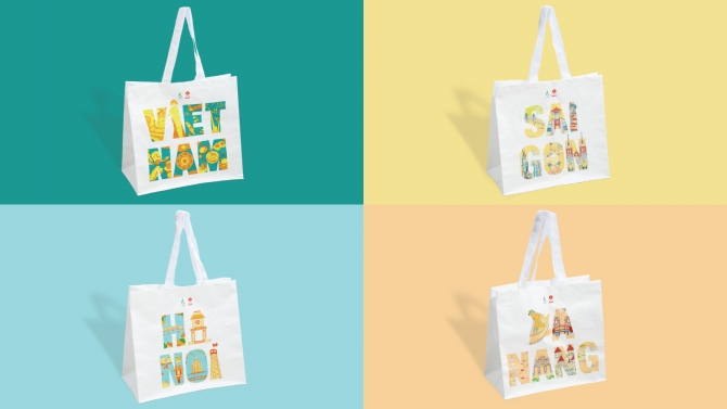 Thiết kế t&uacute;i m&ocirc;i trường LotteMart