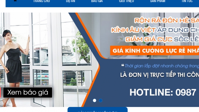 Thiết kế web kinhauviet.com