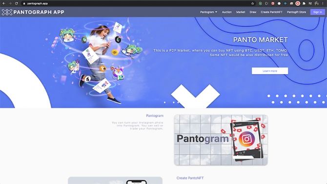 Dự &aacute;n Web App Pantograph Blockchain
