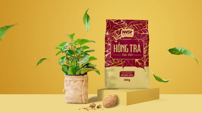 Bao b&igrave; hồng tr&agrave; NSST