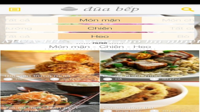 Viết nội dung, nội dung PR v&agrave; phụ tr&aacute;ch h&igrave;nh ảnh cho app Đũa Bếp