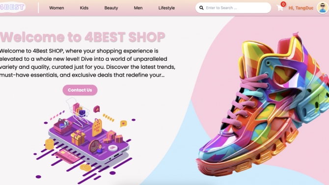 Thiết kế website 4BEST ECOMMERCE