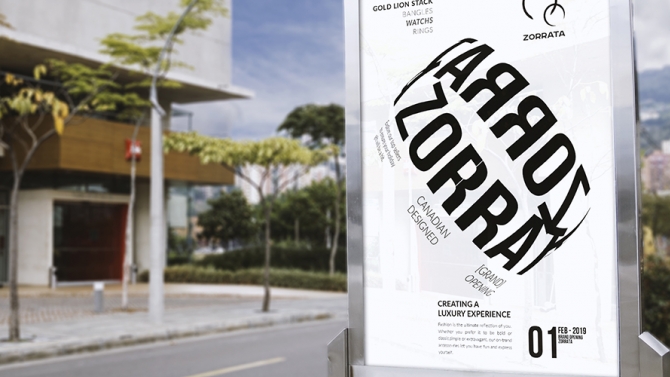 Poster Typography for Zorrata
