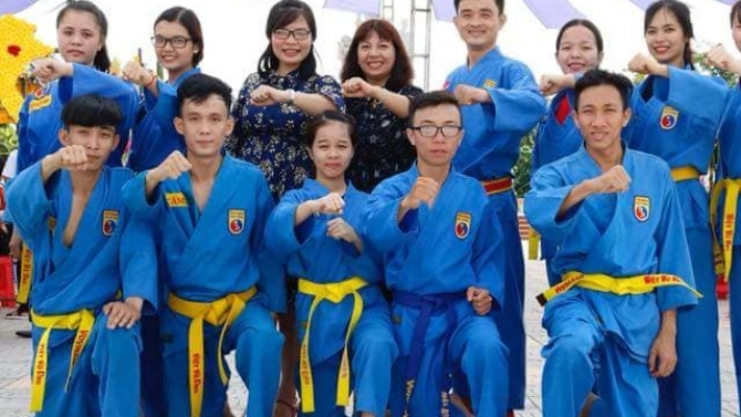 Trợ l&yacute; huấn luận vi&ecirc;n v&otilde; Vovinam-Việt v&otilde; đạo tại trường đại học Nam C&agrave;n Thơ